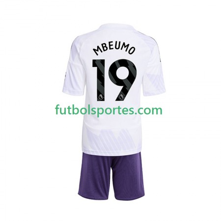 Camiseta Manchester United Bryan Mbeumo 19 Niño Segunda Equipación 2025/2026